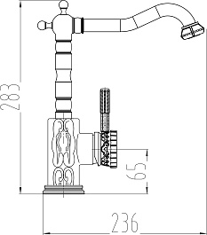 Milacio Смеситель для кухни Villena MC.509.SL серебро – фотография-2